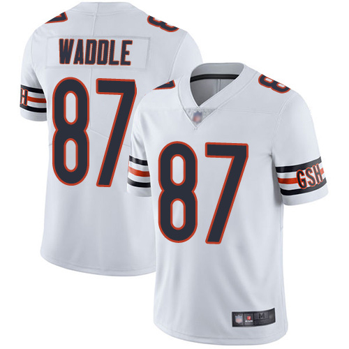 Chicago Bears Limited White Men Tom Waddle Road Jersey NFL Football 87 Vapor Untouchable